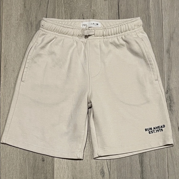 Zara Other - Zara Kids Boys Ecru-White Athletic Shorts Size 8 128cm